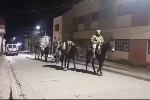 Empleados del Correo llevan las urnas a lomo de mula