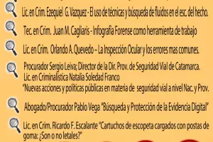 Se realizar la Jornada Nacional de Criminalstica y Ciencias Forenses