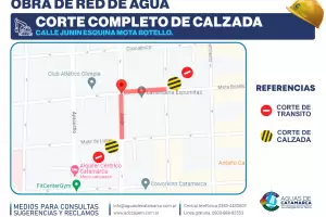 Aguas de Catamarca: cortes de calles y de servicio en el centro
