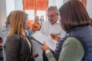 Jalil se reuni con Prestadores Tursticos de Fiambal por el proyecto de obra en Las Termas