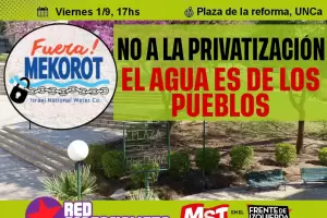 Asamblea Abierta: Voces unidas contra la privatizacin del agua y la presencia de Mekorot