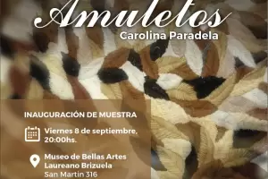 Se viene la Muestra "Amuletos" de Carolina Paradela