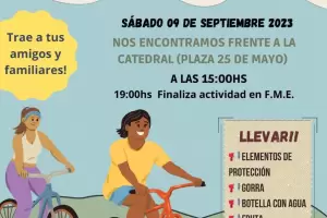 Bicicleteada juvenil para honrar al Beato Esqui y a la Virgen