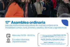 Se viene la 17 Asamblea ordinaria de nivel Secundario