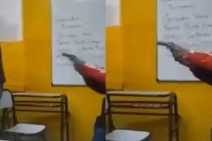 Un alumno le gatill a un profesor mientras otro lo filmaba