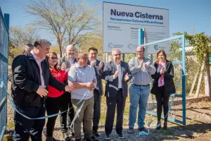 Jalil inaugur la obra de agua potable en la Villa de Pomn
