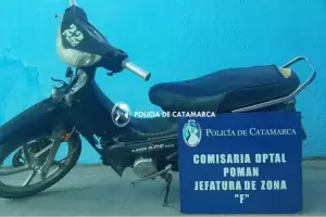 Recuperan una motocicleta robada en Pomn