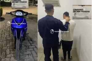 Joven fue aprehendido tras robar una moto en Valle Chico