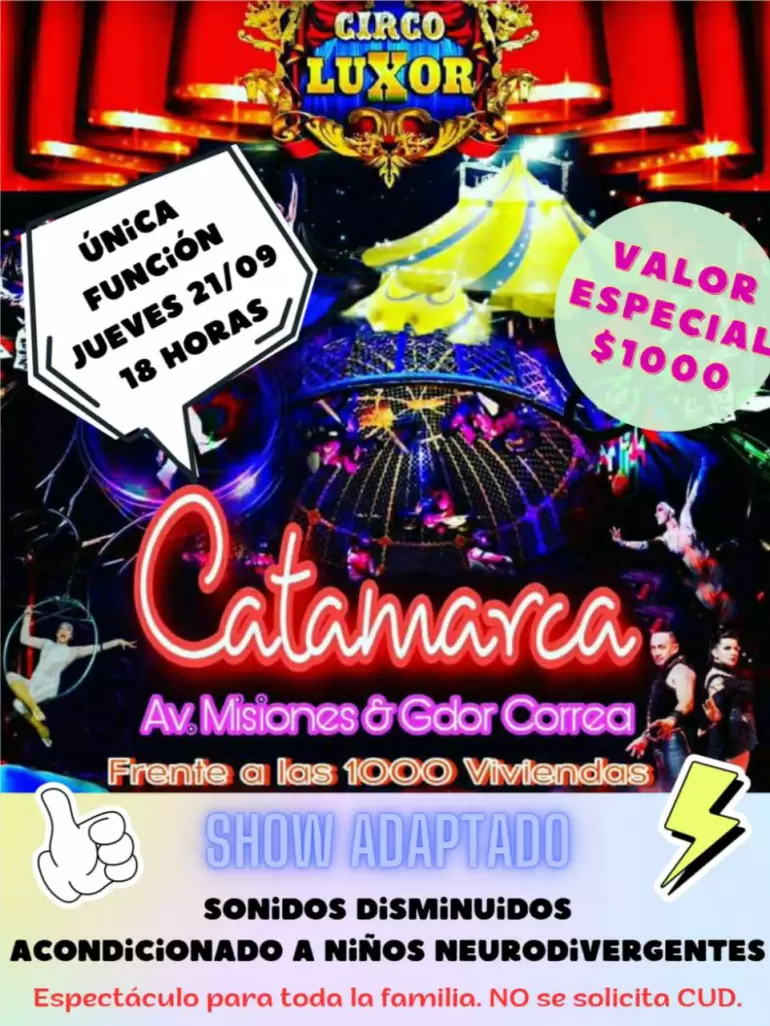circo luxor especial catamarca