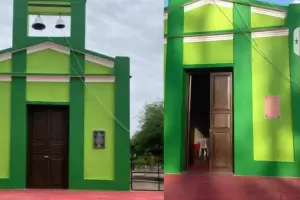 Vandalismo: Robaron la placa de la iglesia de la localidad de Las Tunas