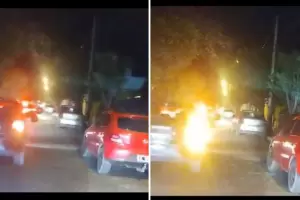 Personal no mdico del "San Juan" se manifest con un bocinazo frente a la casa de Jalil