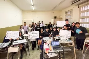 PROSANE trabaj con alumnos de la escuela Jorge Newbery