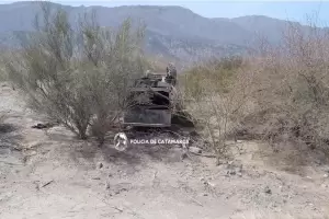 Tremendo vuelco de una camioneta en Pomn dej dos lesionados