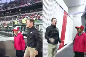 Humberto pudo conocer el estadio de River Plate, del cual es hincha