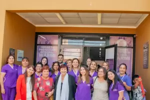 Marita Perceval y Luca Corpacci visitaron el Hogar Warmi y dieron una charla en Valle Viejo