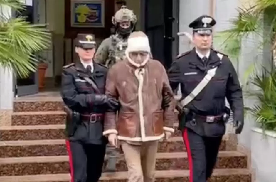 Matteo Messina Denaro al momento de ser detenido