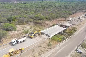 Trabajos de Vialidad Nacional en Ruta n 38: alcantarillado y replanteo de lmites