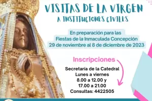 Comienzan las visitas de la Virgen del Valle a instituciones: dnde anotarse