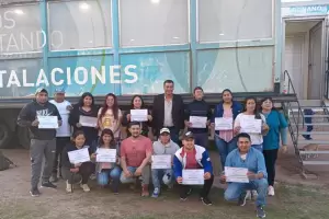 Se entregaron certificados de formacin laboral en Palo Blanco, Tinogasta