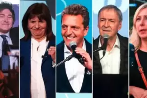 Primer debate presidencial: Los cinco candidatos en escena este domingo