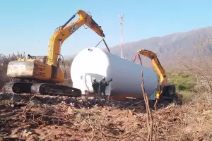 Instalan cistena de agua en El Portezuelo: beneficiar a157 familias