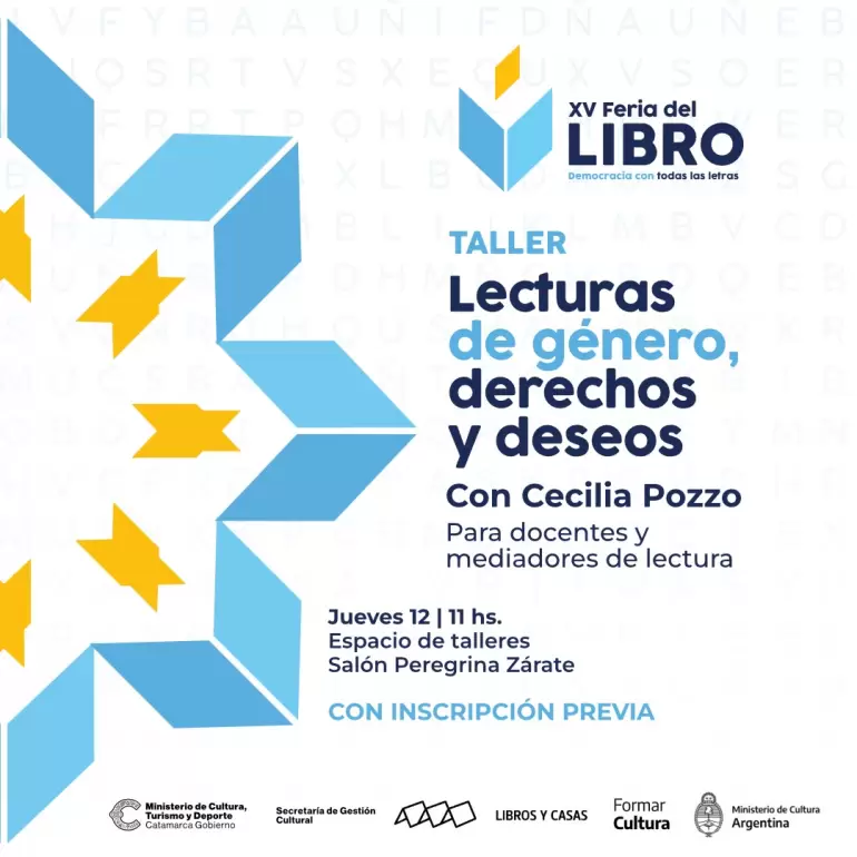 Talleres sobre literatura, género e identidades en la Feria del Libro
