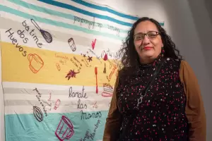 Segundo encuentro del taller de bordado intuitivo con Carolina Paradela