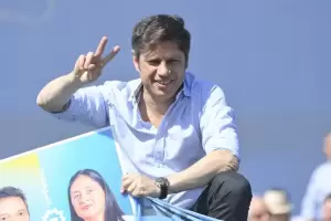 Cinismo: Axel Kicillof eludi hablar del escndalo de Insaurralde y llam a movilizar la militancia