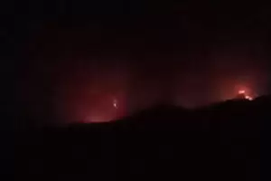 Incendio en Andalgal: el siniestro se ubica en el paraje Rodeo Grande