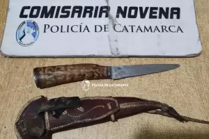 Discutieron, lo amenaz con un arma blanca y termin detenido