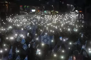 Una multitud march para apoyar a Israel tras los ataques de Hamas