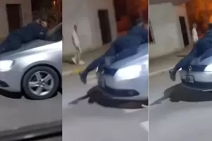 Un conductor alcoholizado atropell a policas y arrastr a uno de ellos por 20 cuadras