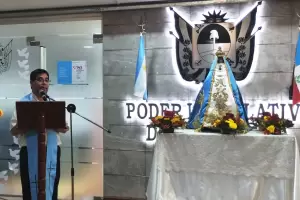 La Virgen del Valle visit la Legislatura donde se rog por la paz en el mundo