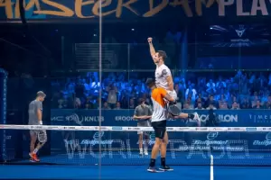 Agustn Tapia y Coello cayeron en el arranque del Open msterdam