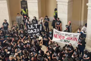 Organizaciones judas ingresaron al Capitolio para exigir el alto el fuego en Gaza