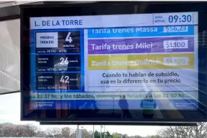 Bullrich castig a Massa por los carteles en estaciones de trenes sobre el subsidio