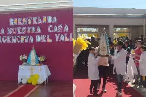La Virgencita Viajera realiz una visita especial a un establecimiento escolar