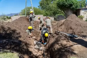 Finaliz obra de saneamiento en Loteo Terebintos