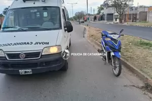 Motociclista protagoniz� un siniestro en el sur de la Capital