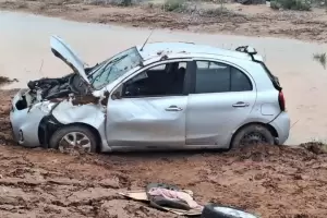 Un hombre mayor perdi el control y volc en la Ruta N60
