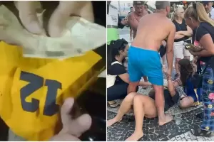 A 5 das de la final, hinchas de Fluminense atacaron a simpatizantes de Boca en Copacabana