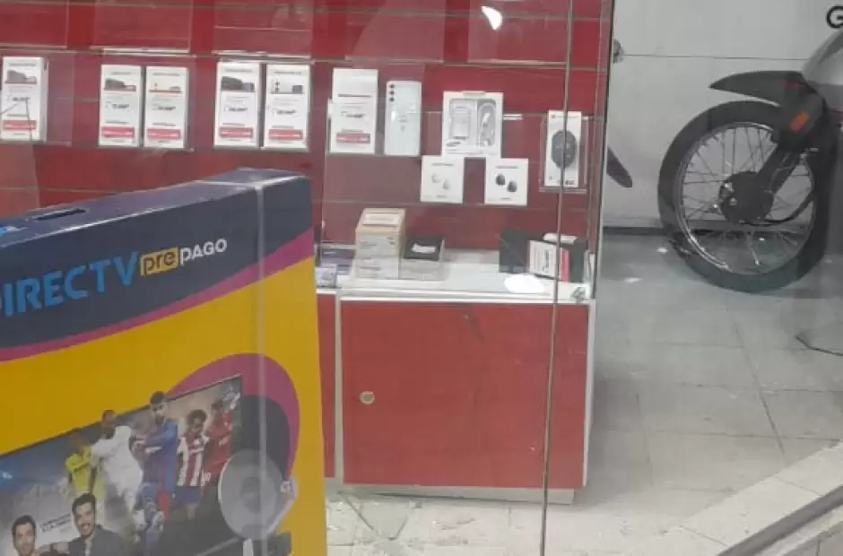 La vitrina de los celulares robados