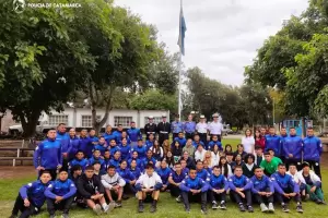 Cadetes y alumnos de un Colegio de la Capital realizaron una actividad de convivencia