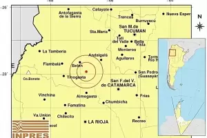 Un sismo de 3.6 sacudi Catamarca