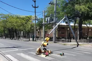 Se cay un semforo en Capital