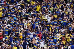 Despus de los incidentes, los hinchas ingresaron al Maracan
