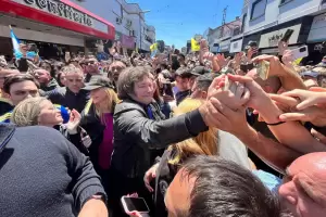 Reapareci Milei: recorri Buenos Aires y critic a Massa