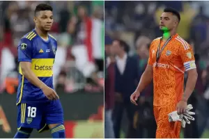 Chiquito Romero arremeti contra Frank Fabra, tras su expulsin en la final de la Copa Libertadores