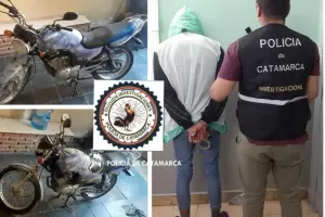 Aprehendieron a un joven por el robo de una motocicleta