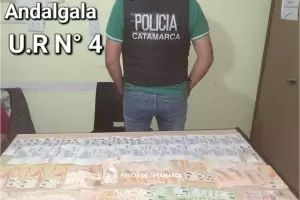 Tras un registro domiciliario, recuperaron medio mill�n de pesos robados en Andalgal�
